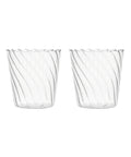 Rebecca Udall, Pair of Robust Elegant Delicate Rippled Glass Tumblers