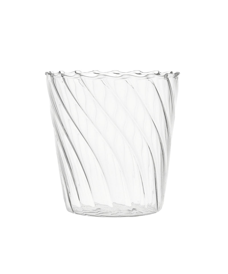 Rebecca Udall, Pair of Rippled Detail Borosilicate Glass Tumblers