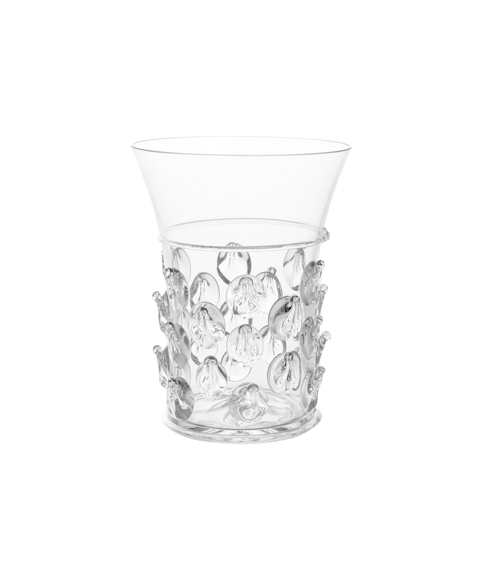 Phoebe Handblown Vase, Clear, Small, Cut Out