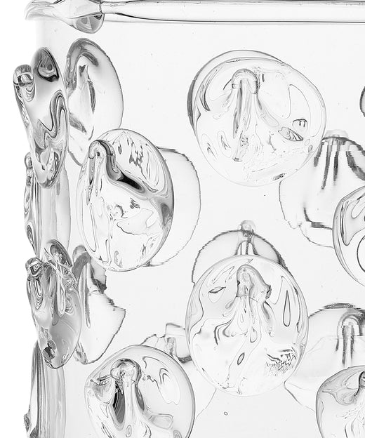 Phoebe Handblown Vase, Clear, Detail