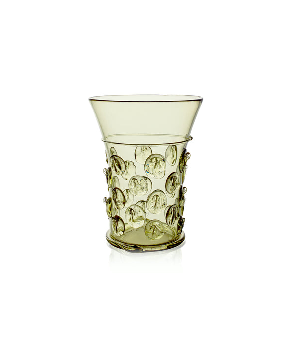 Phoebe Handblown Vase, Green, Cut Out