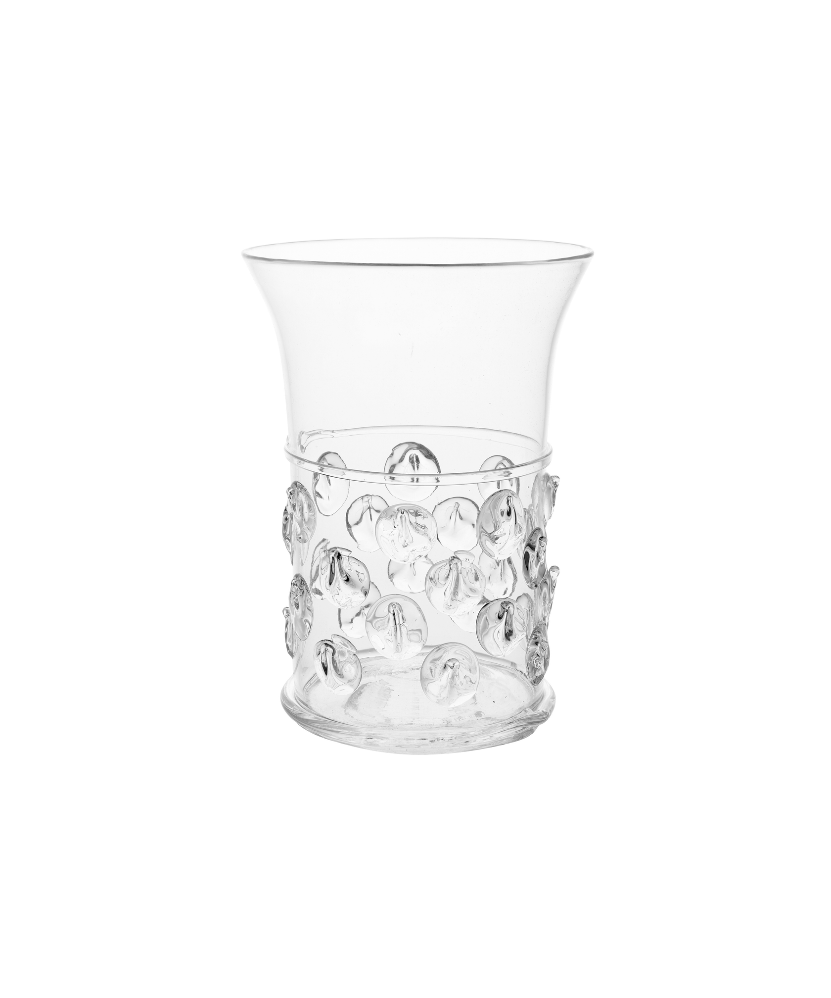 Phoebe Handblown Vase, Clear, Medium, Cut Out