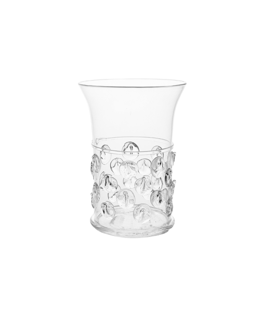 Phoebe Handblown Vase, Clear, Large, Cut Out