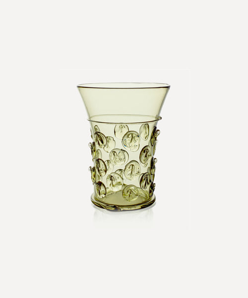 Phoebe Handblown Vase, Green | Rebecca Udall