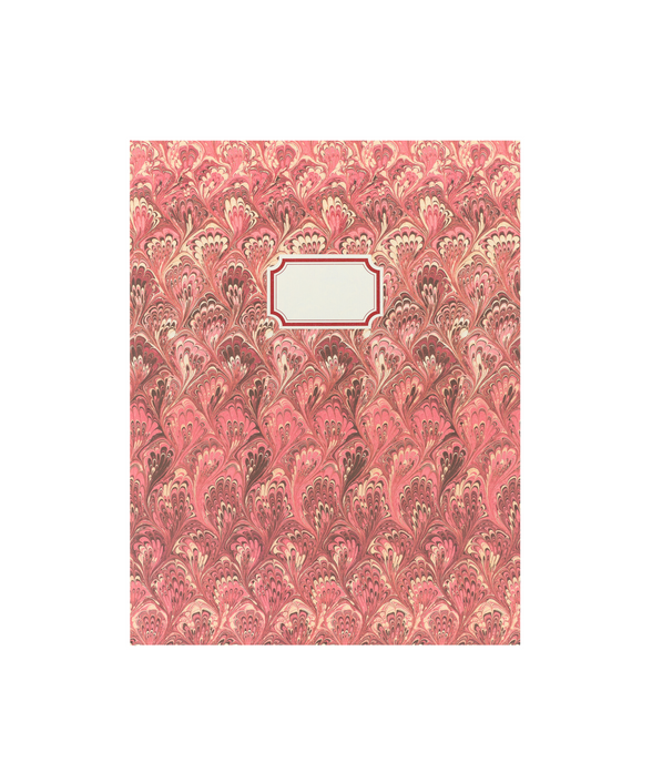 Rebecca Udall, Hand-bound Photo Album, Traditional Timeless Marble Red/Pink Design 