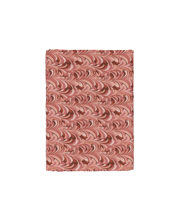 Marble Linen Tablecloth, Pink, Cut Out, White Background