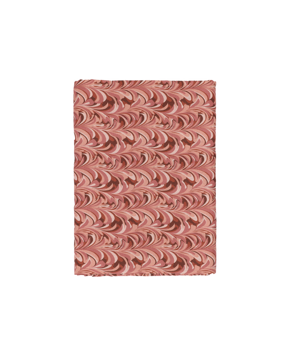 Marble Linen Tablecloth, Pink, Cut Out, White Background