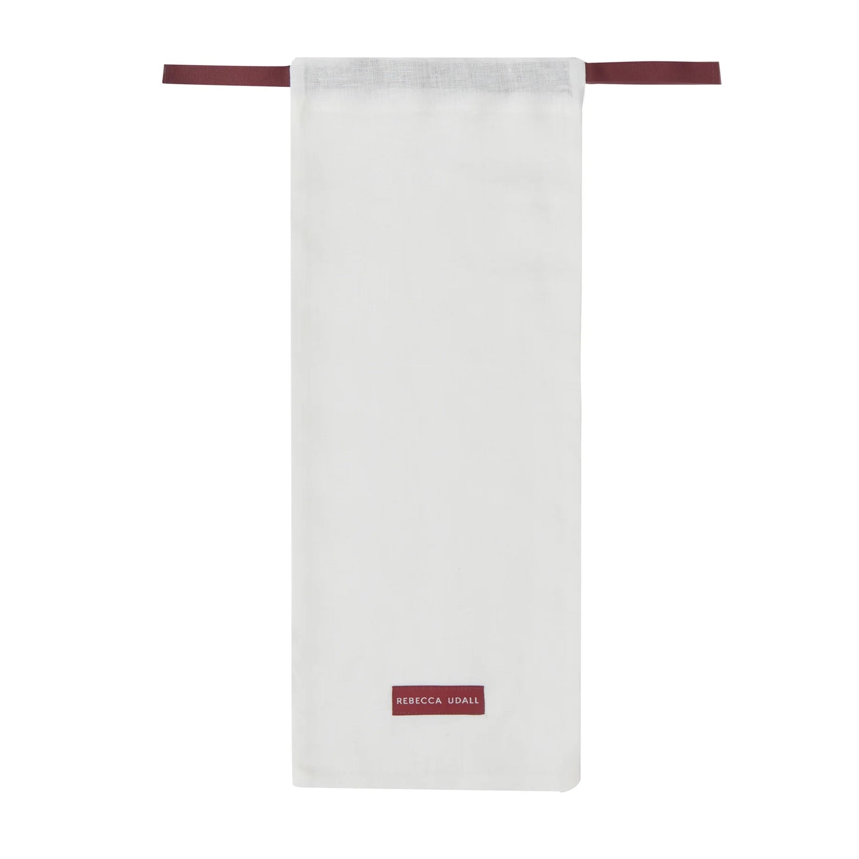 Rebecca Udall Georgiana Ladderstitch Linen Placemat, Burgundy, Dust Bag