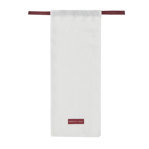 Rebecca Udall Georgiana Ladderstitch Linen Placemat, Burgundy, Dust Bag
