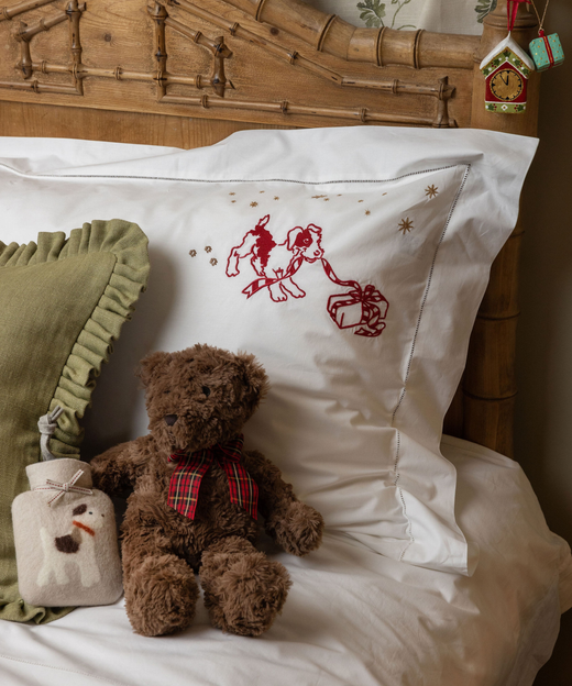 Christmas Puppy Standard Pillowcase