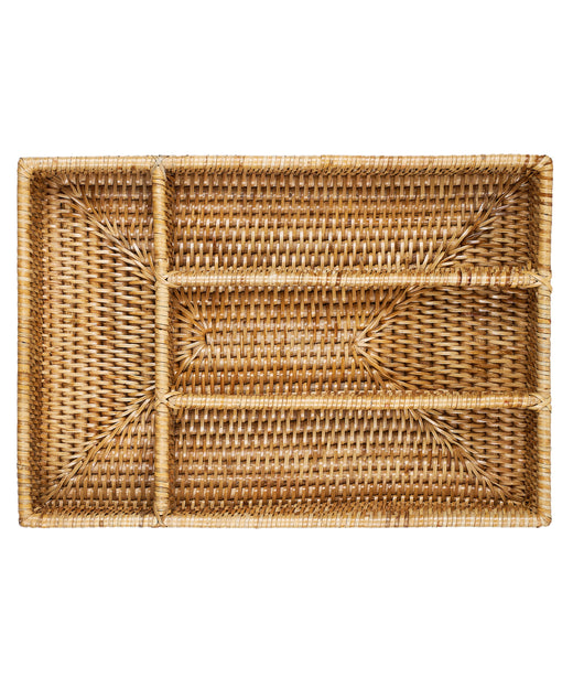 Rebecca Udall Rattan Cutlery Tray
