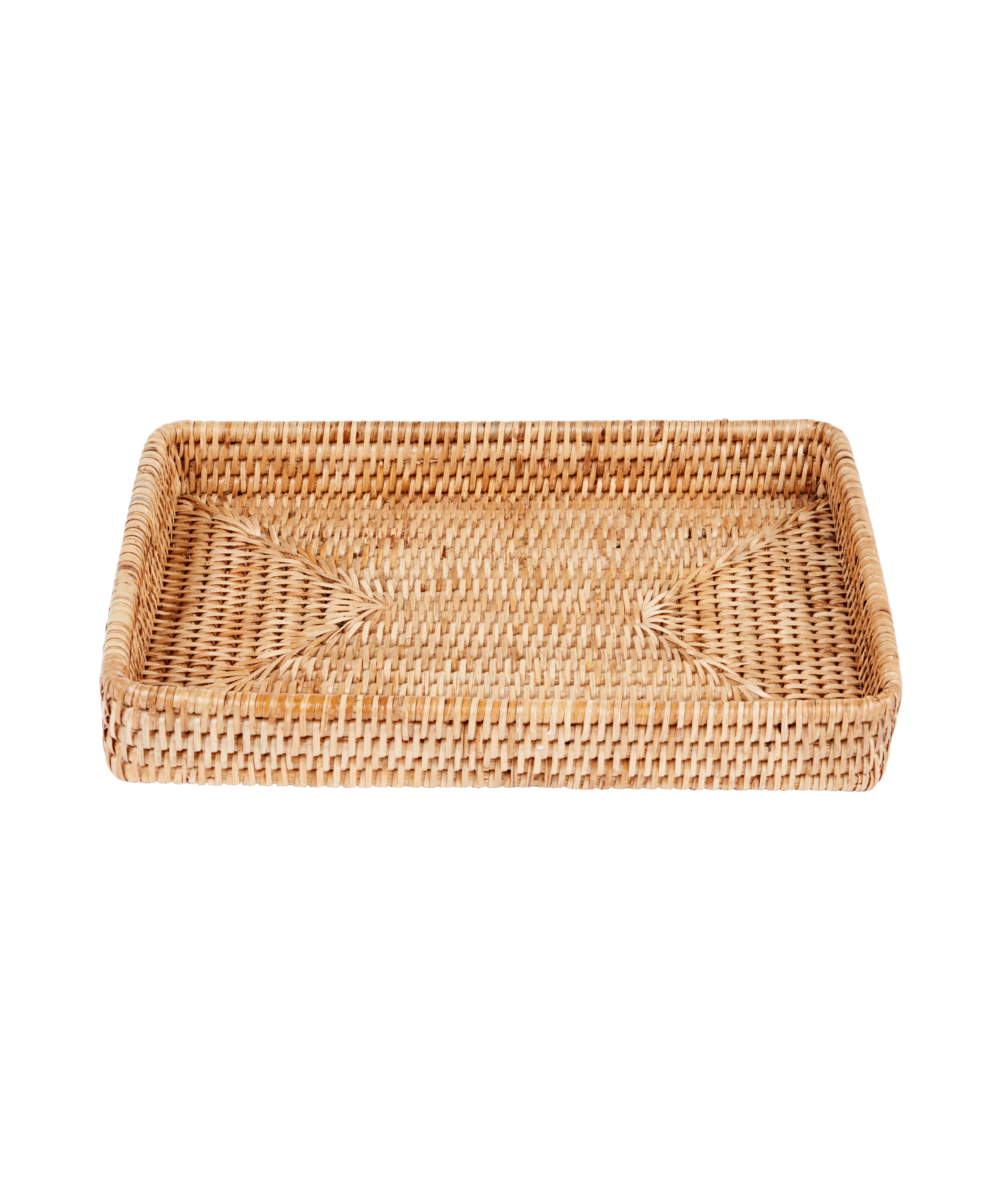Rebecca Udall Handwoven Wicker Rattan Decoration Tray