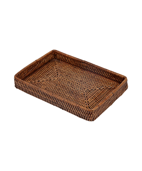 Rebecca Udall Rattan Decoration Tray, Brown