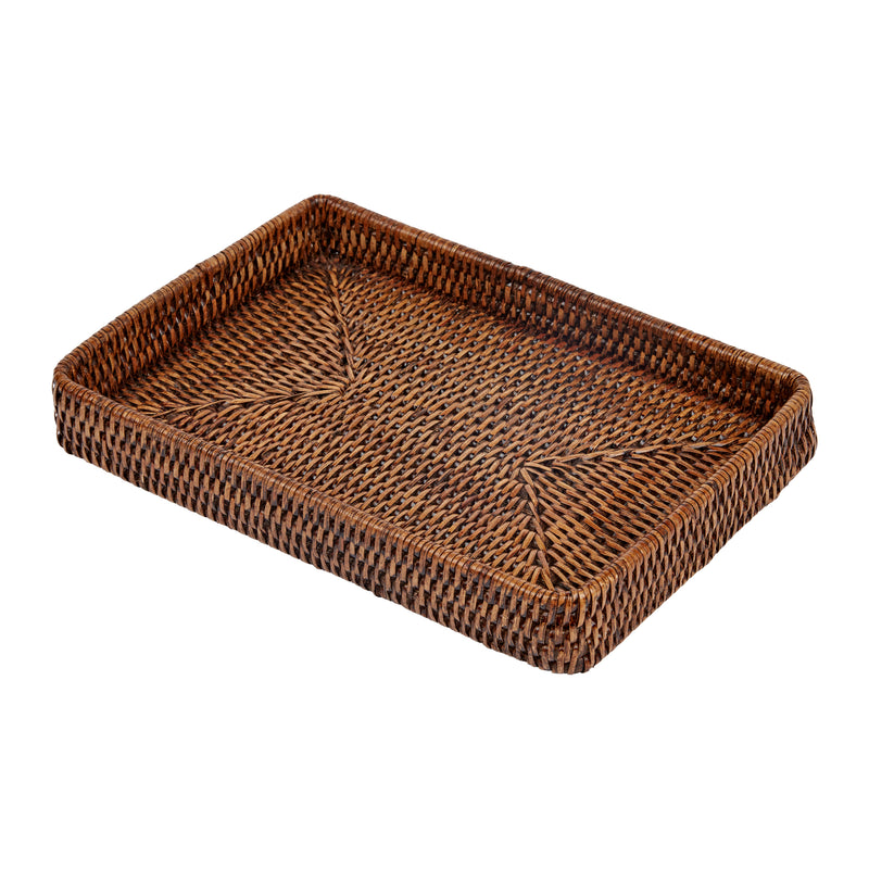 Rebecca Udall Rattan Decoration Tray, Brown