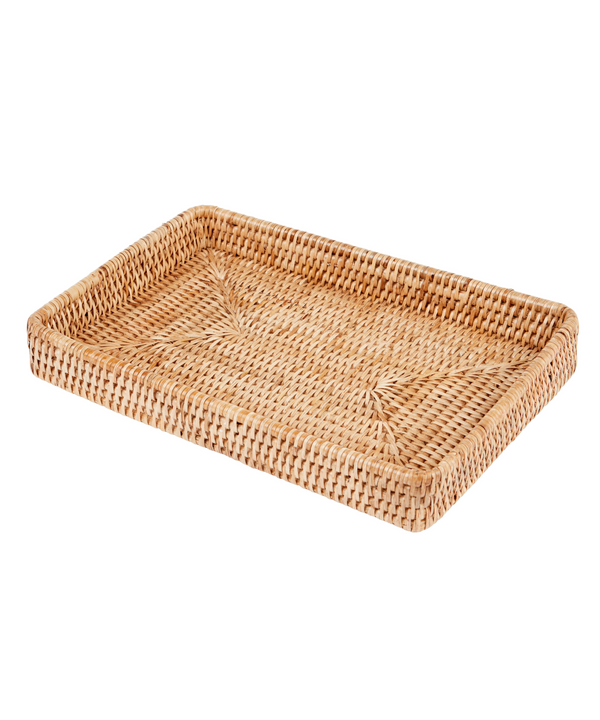 Rebecca Udall Rattan Decoration Tray, Natural