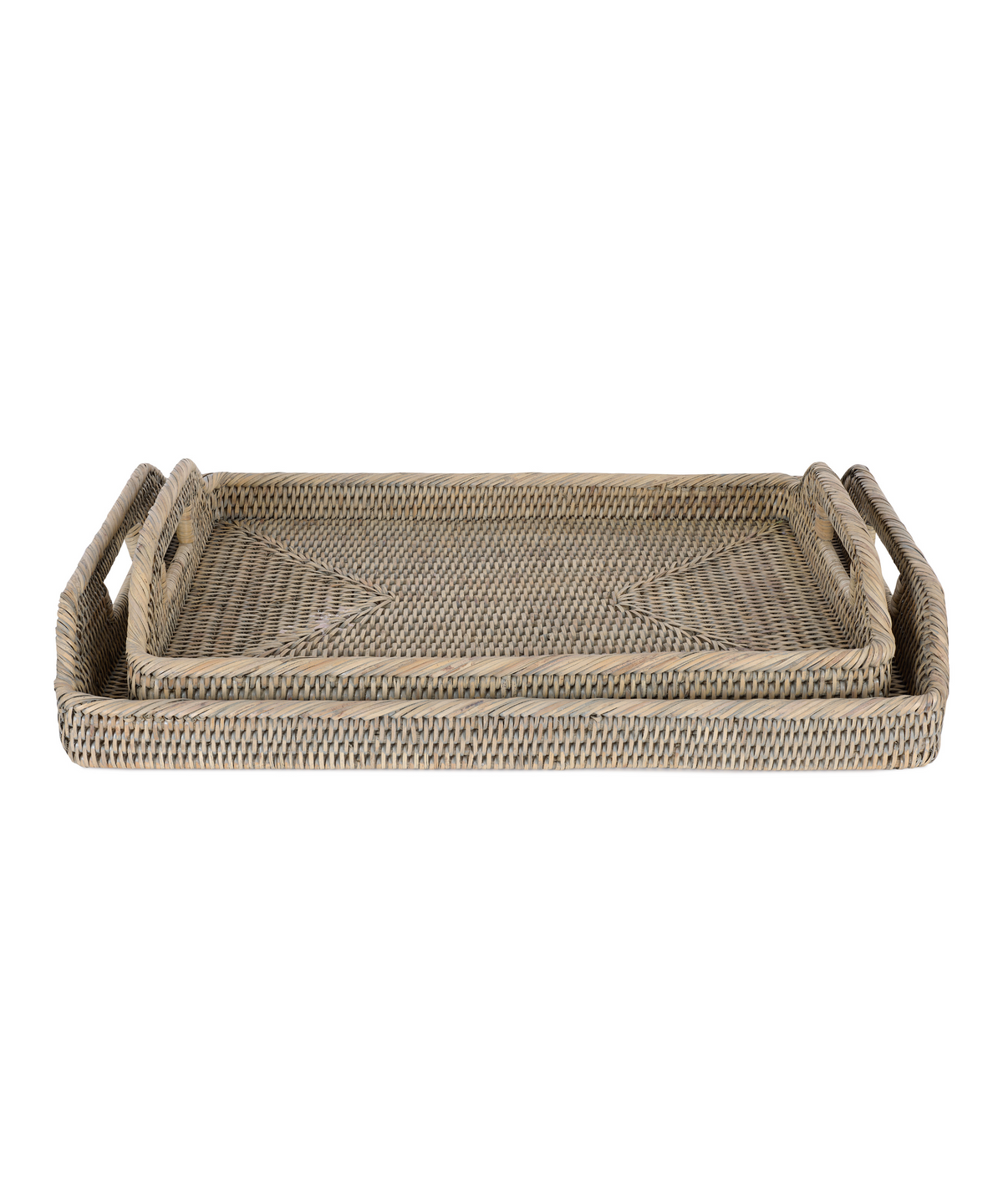 Rattan Serving Trays, Taupe – Rebecca Udall