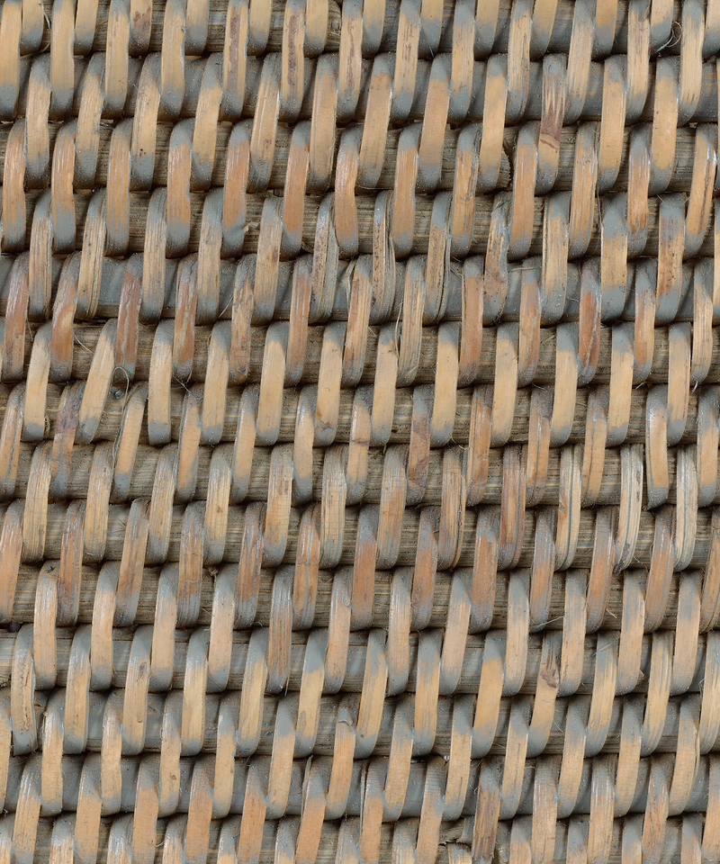 Rebecca Udall Rattan Serving Trays, Taupe, Detail