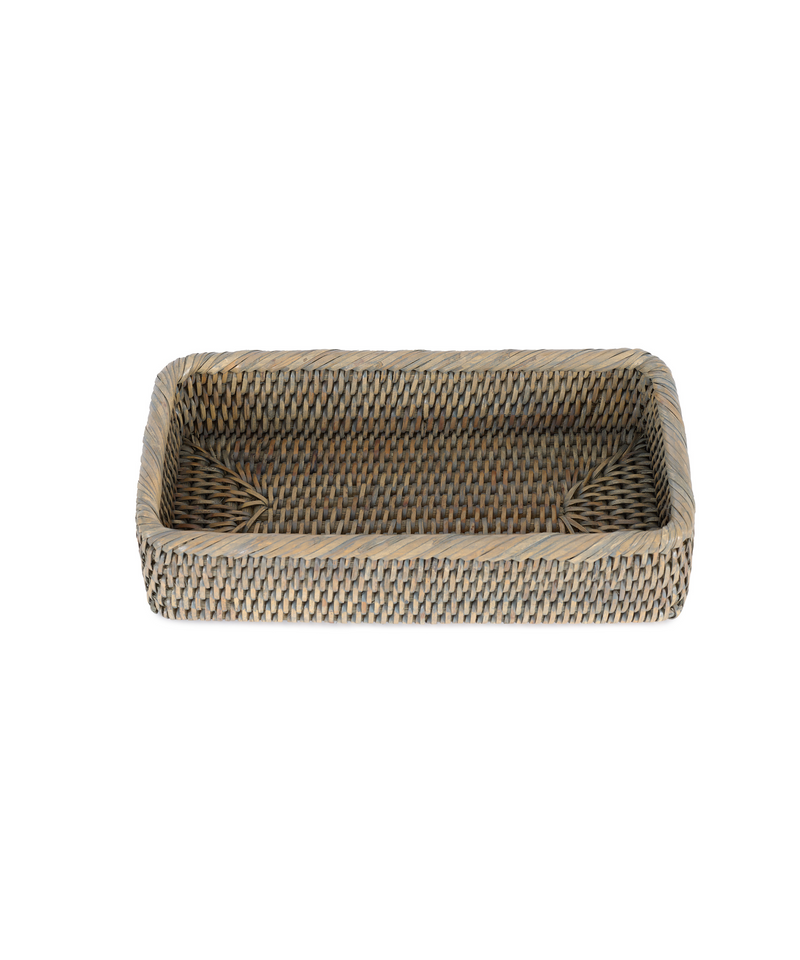 Rebecca Udall Rattan Vanity Tray, Taupe, Cut Out