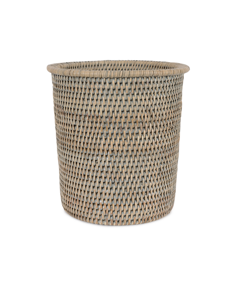 Rebecca Udall Rattan Waste Paper Bin, Taupe, Cut Out