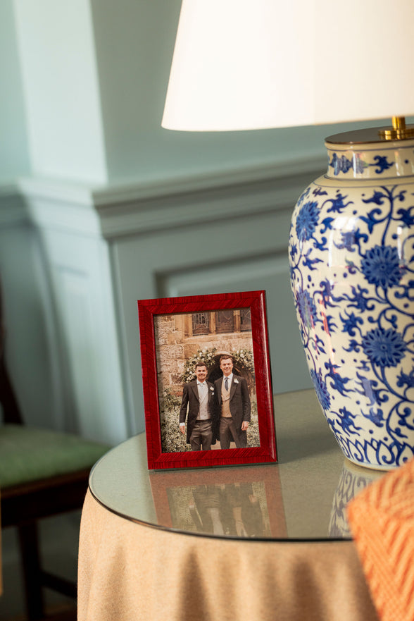 Dark Red Rosewood Bianca photo frame by Rebecca Udall