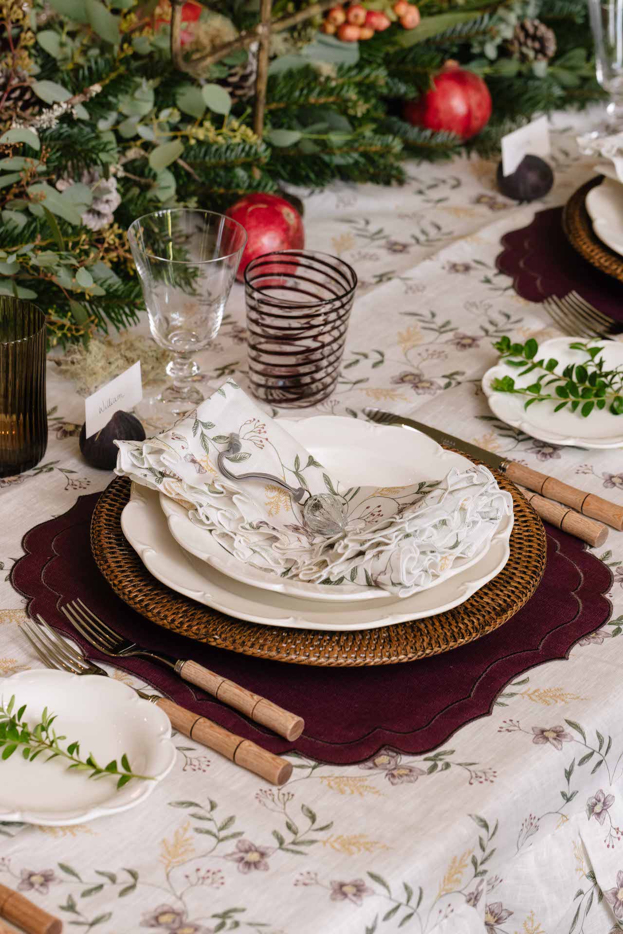 Rebecca Udall Natural Wood Cutlery wit Evelyn Glasses