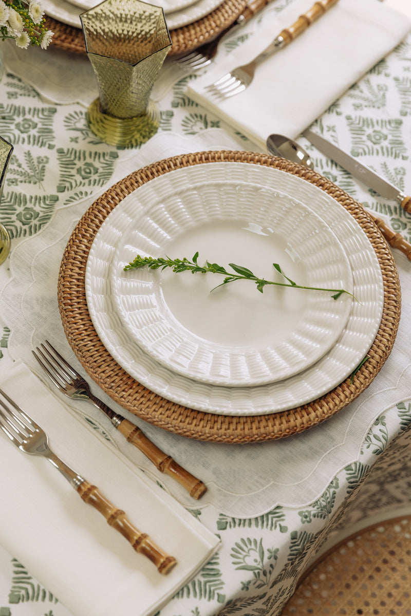 Classic Mitred Linen Napkin, Ivory