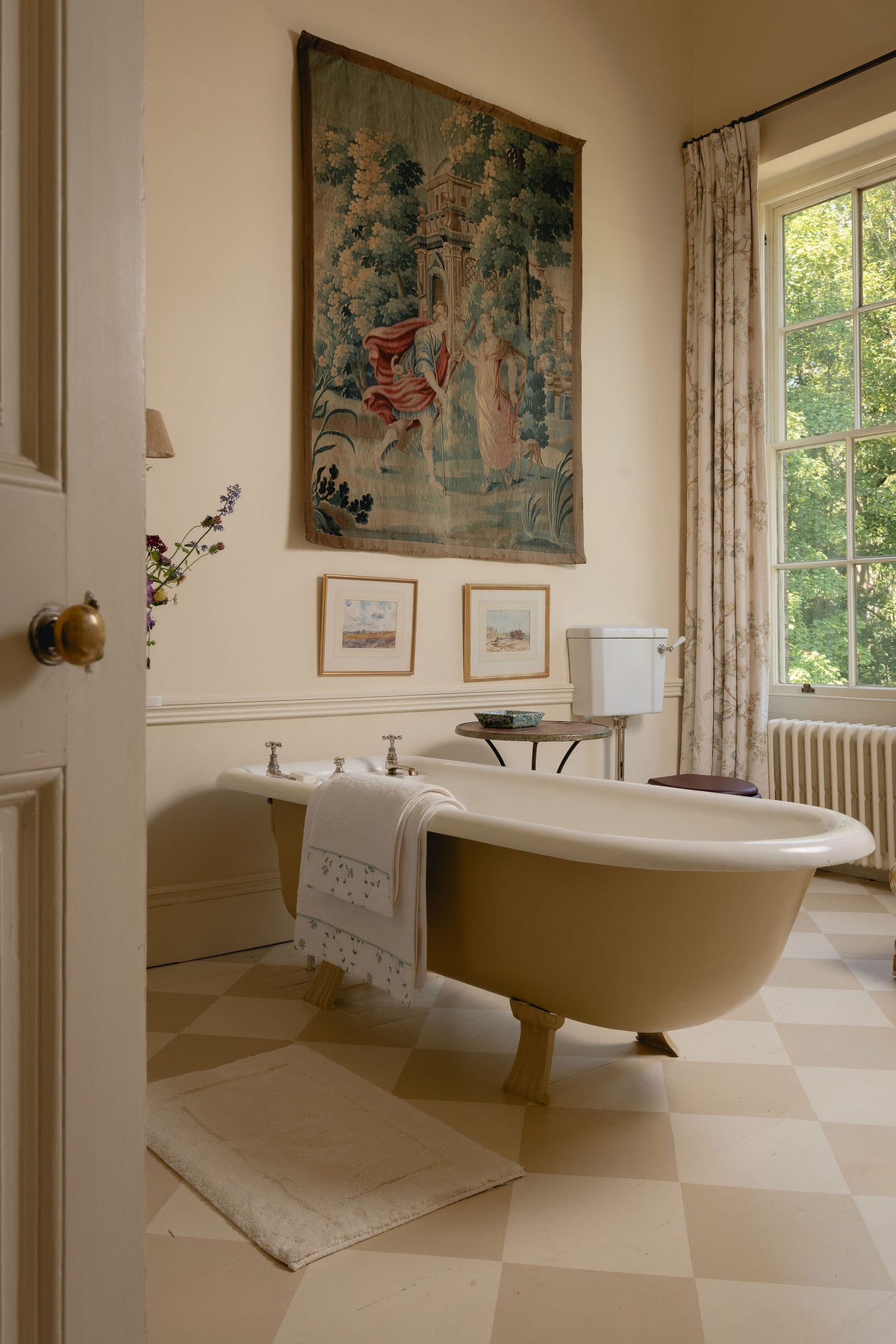 Maria Organic Bath Towel Collection, Ivory
