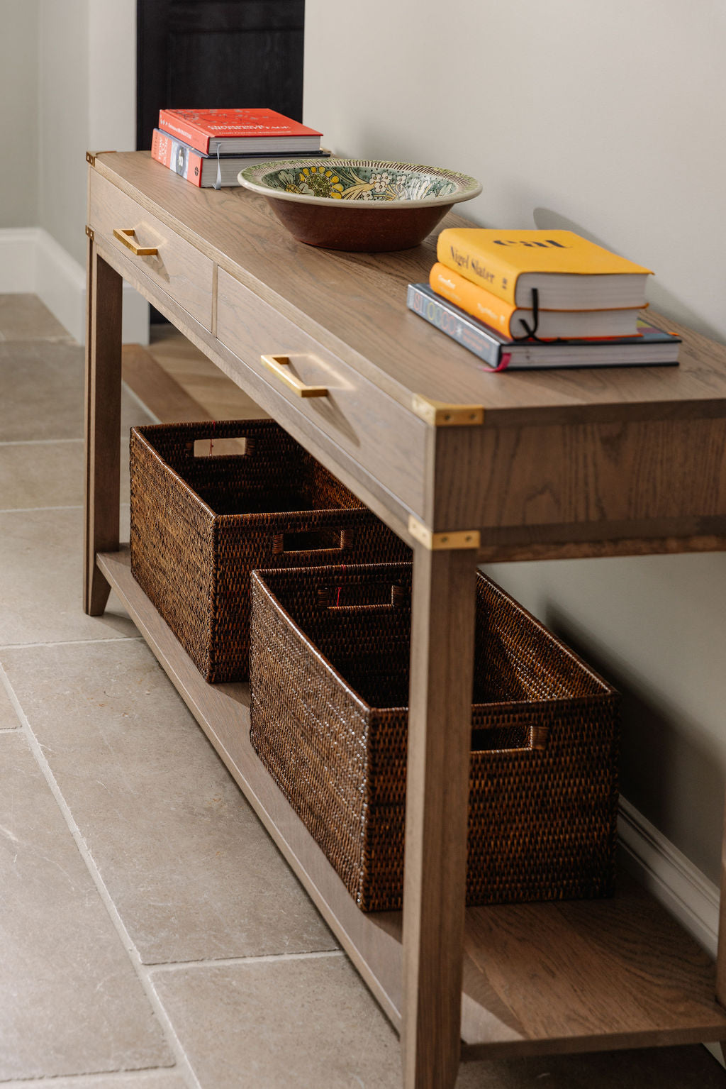 Rattan Storage Baskets, Brown, Hallway 