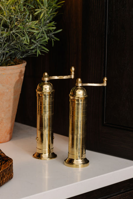 Rebecca Udall, Brass Salt and Pepper Mill Set