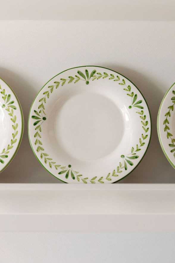 Rebecca Udall Elouise Dessert Plate, Green Design