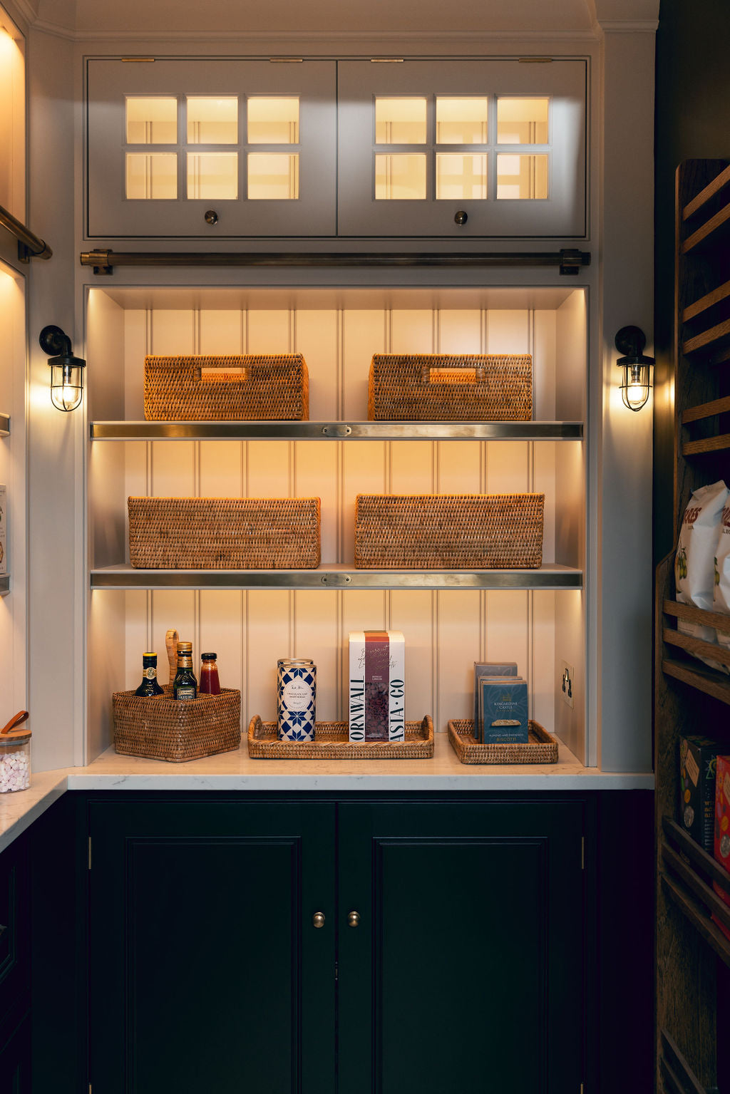 Rattan Storage Baskets, Natural, Pantry Styling