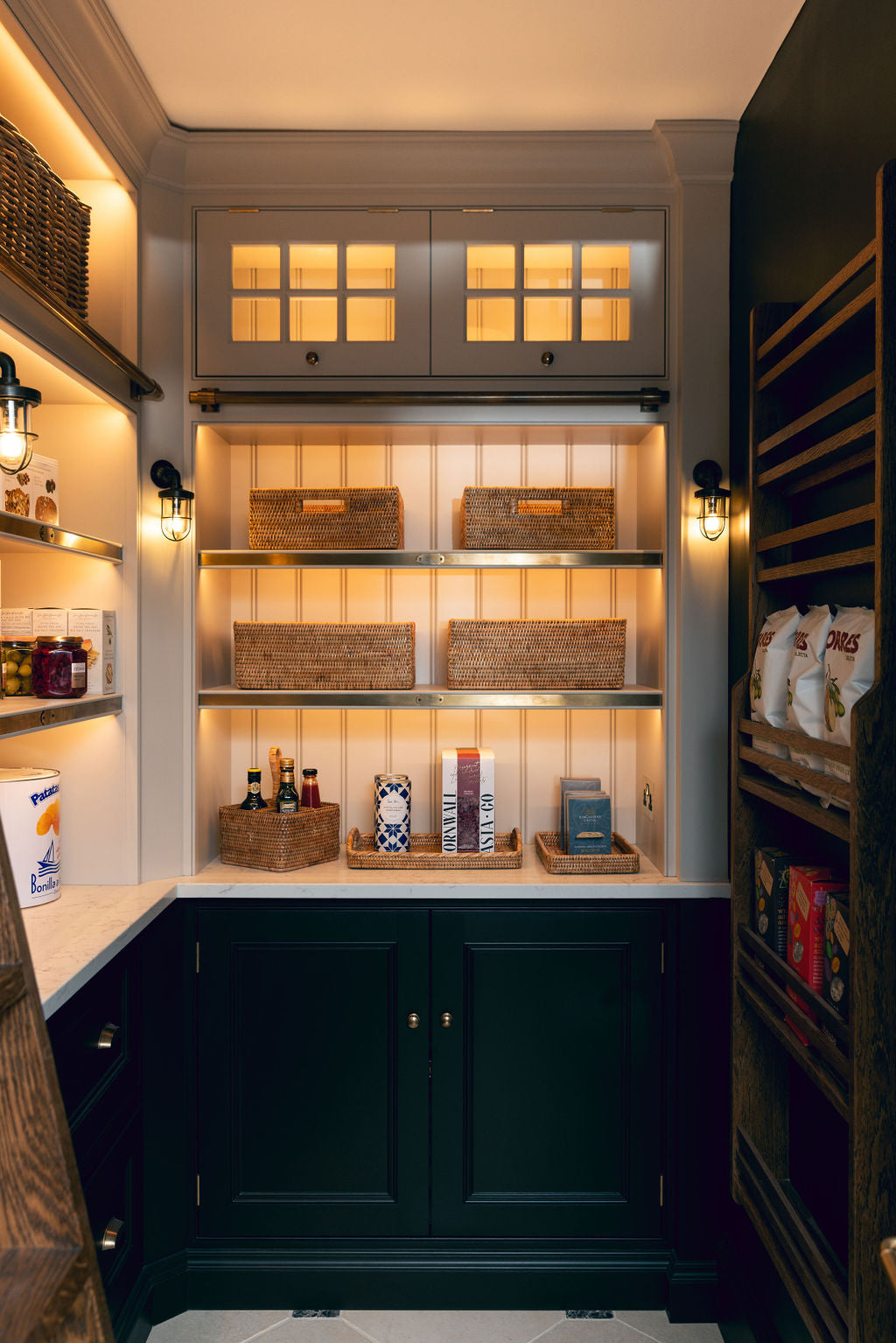 Rattan Storage Baskets, Natural, Pantry