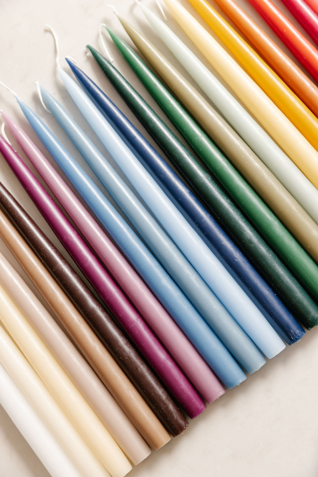 Rebecca Udall Set of 6 Danish Taper Candles, Assorted Colours