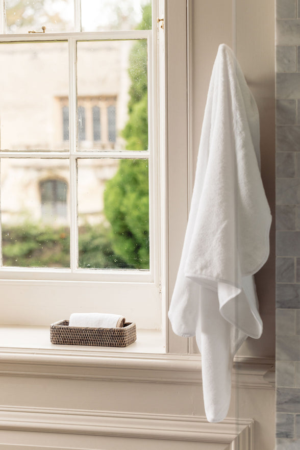 Georgina Bath Towel Collection, White