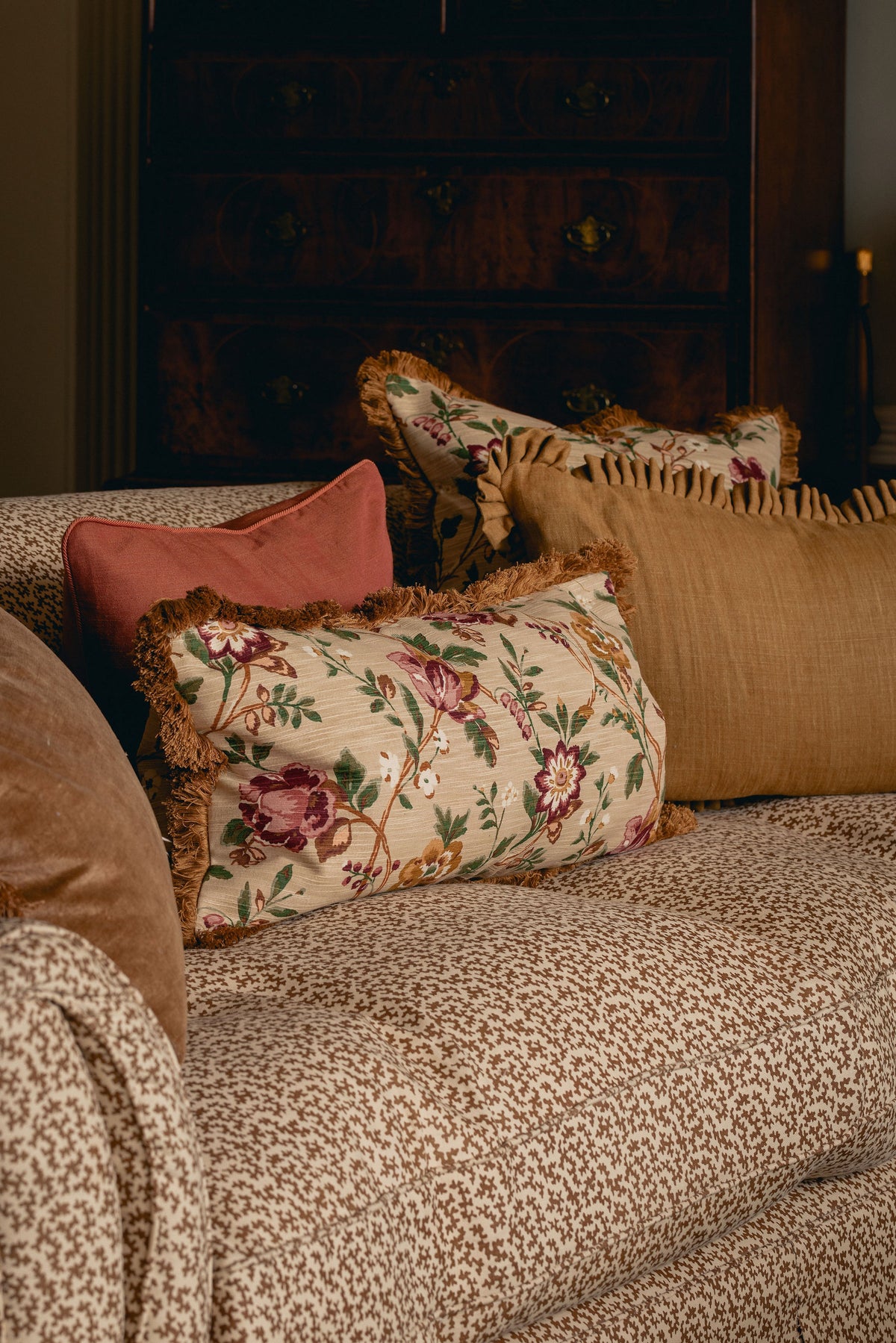 Emily Fringed Lumbar Cushion