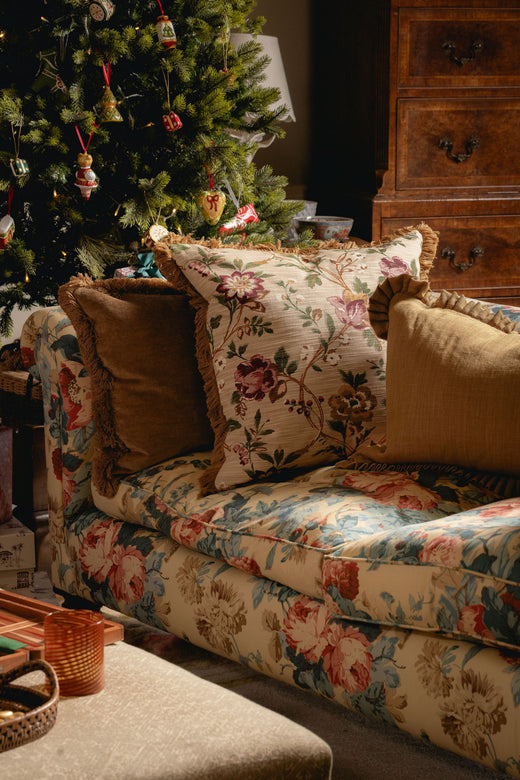 Emily Fringed Square Cushion, with Estelle Cushion