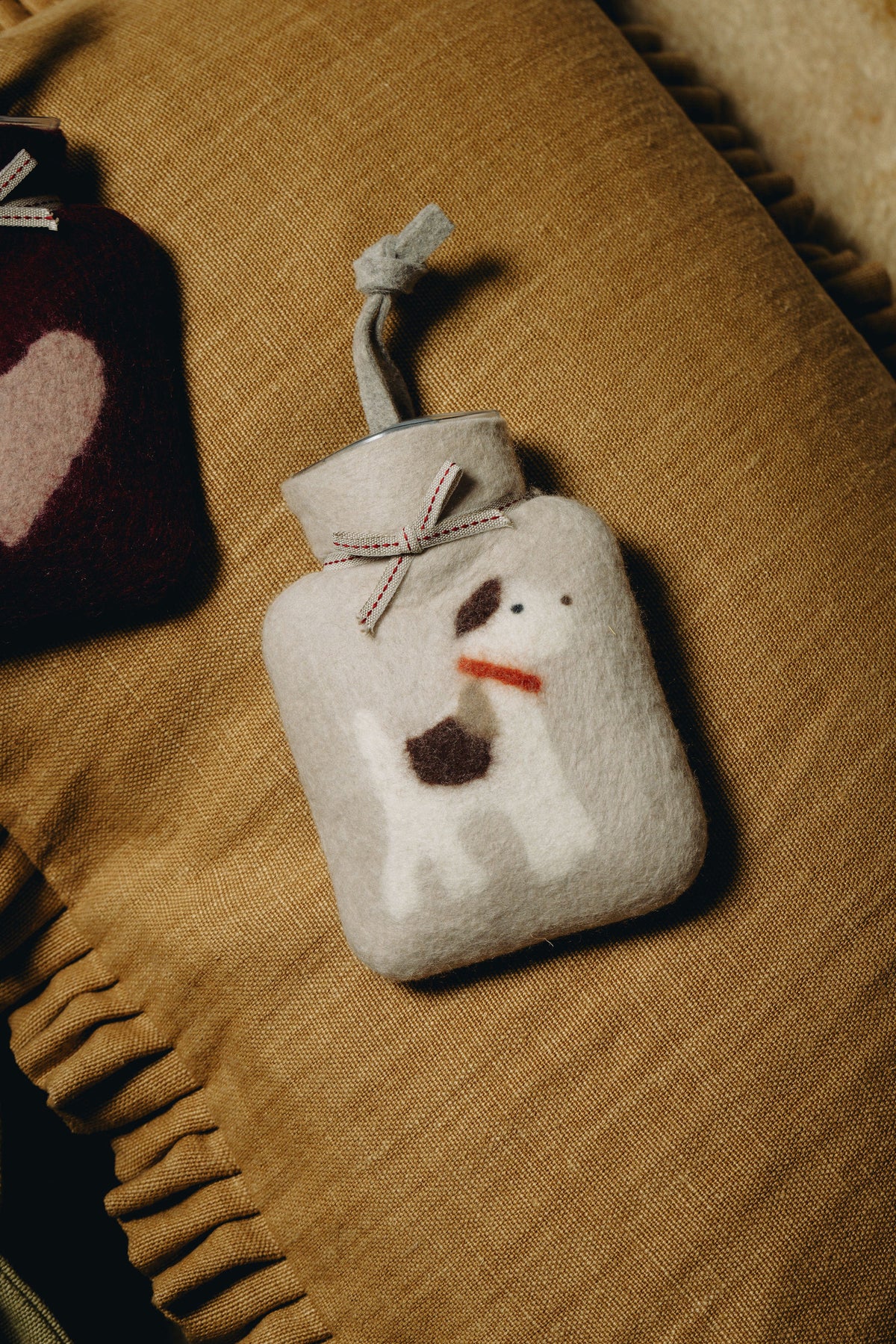 Terrier Merino Wool Mini Hot Water Bottle