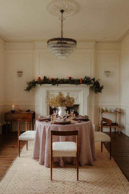 Large Pillar Candles, Burgundy