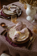 Set of 4 Martha Linen Placemats, Burgundy