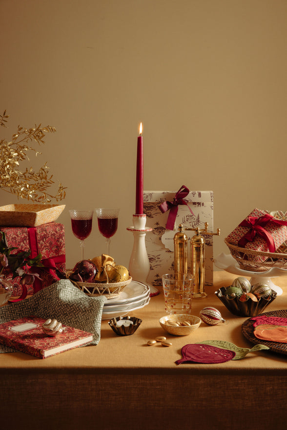 Daisy Candlestick, Raspberry