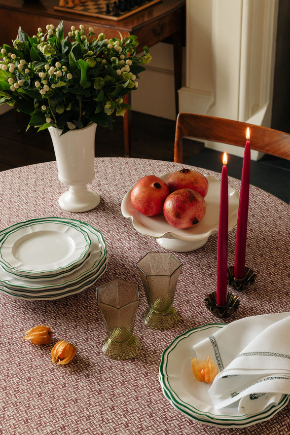 Zita Scalloped Crockery, Juniper Green