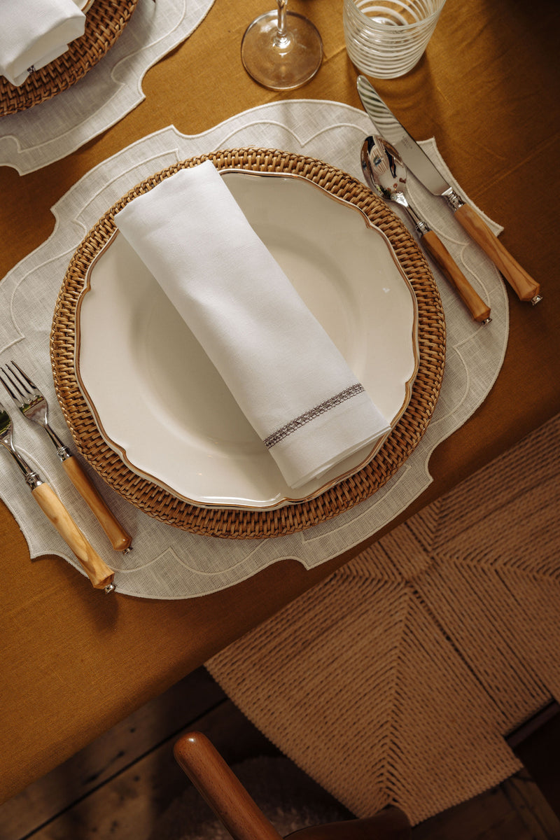 Classic Linen Tablecloth, Tobacco