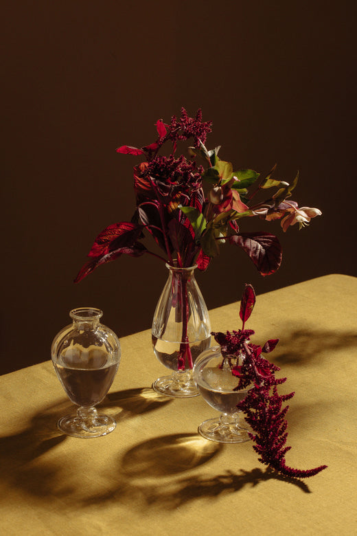 Violet Bud Vase Trio