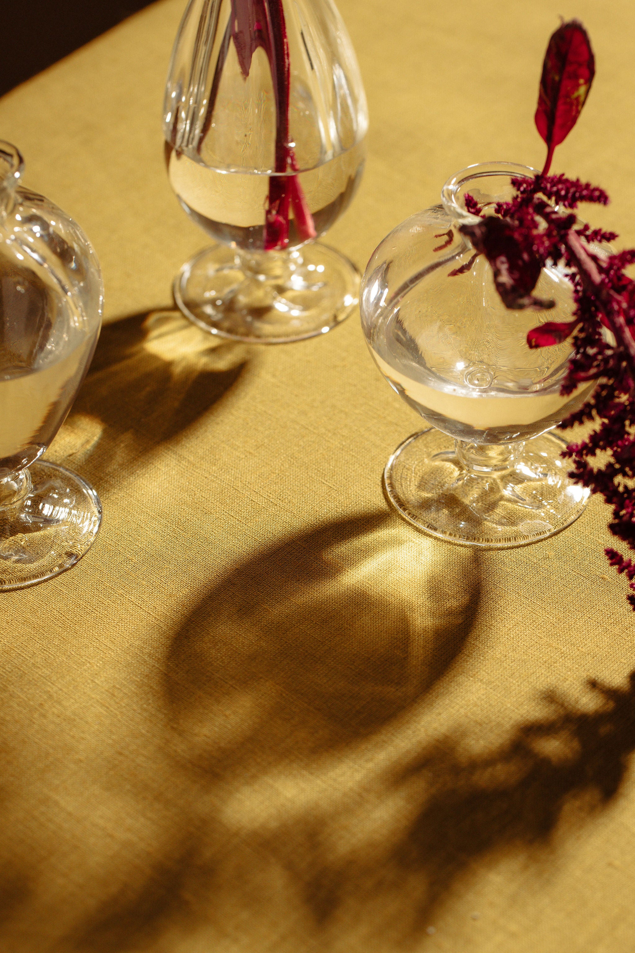 Violet Bud Vase Trio