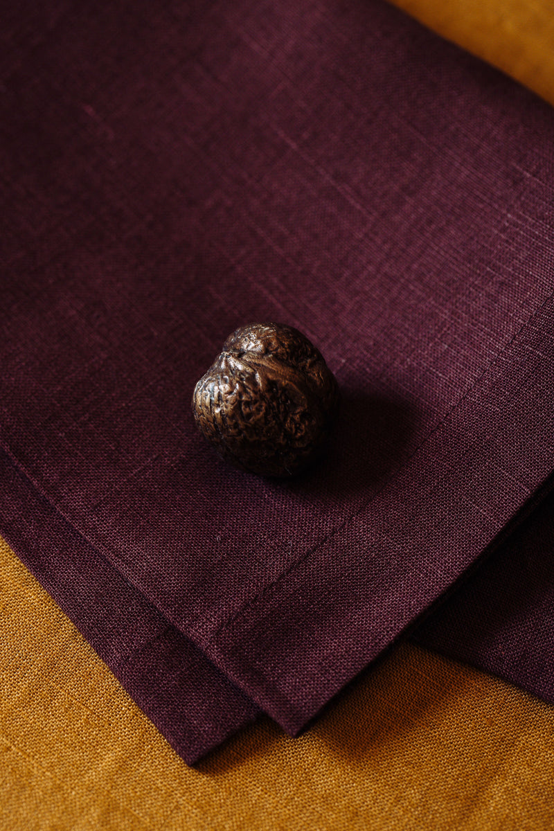 Classic Linen Napkin, Black Cherry