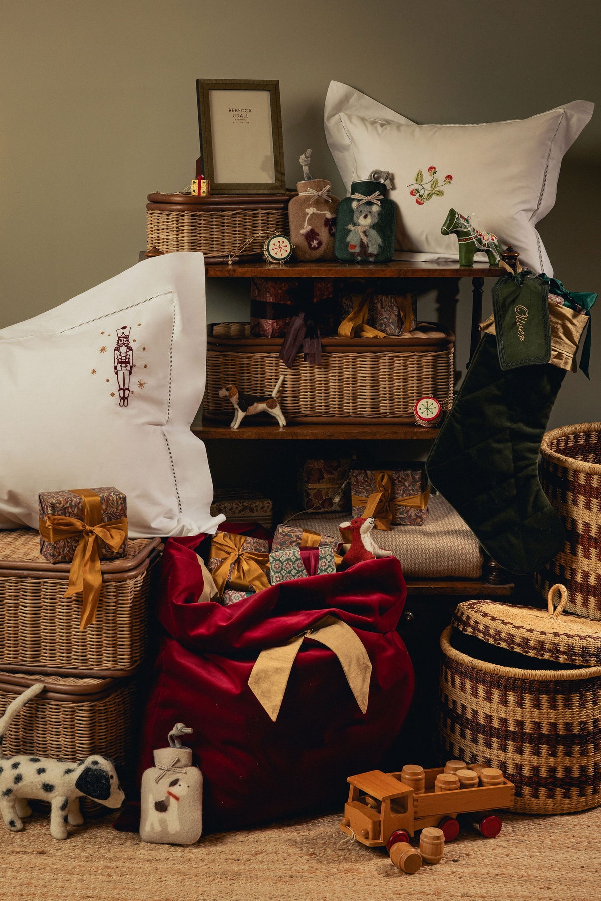 Orla Storage Baskets, Chestnut