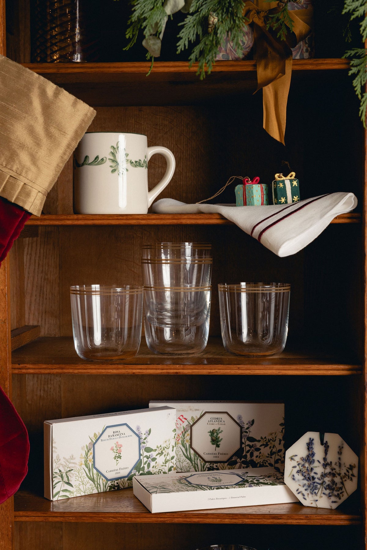 Set of 6 Sara Tumblers, Tobacco