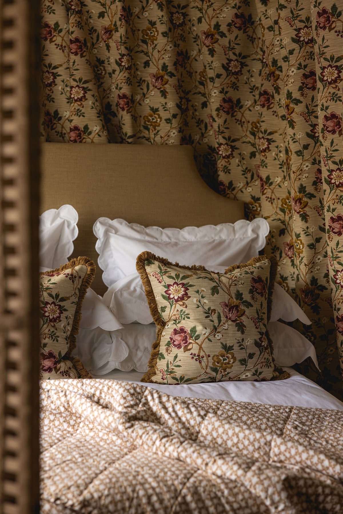 Emily Fringed Square Cushion