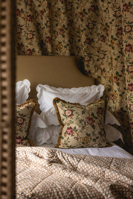 Emily Fringed Square Cushion