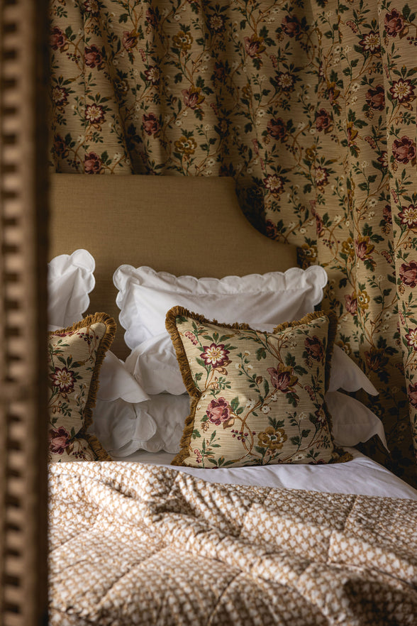 Emily Fringed Square Cushion